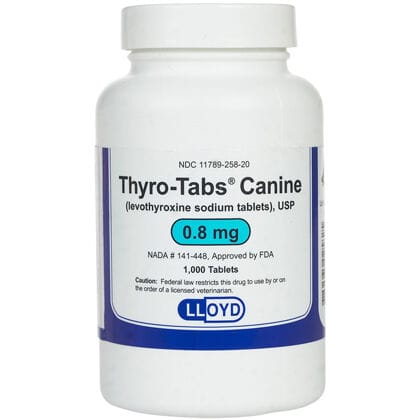 Levothyroxine Sodium Tablets (Thyro-Tabs) 0.8 mg (sold per tablet) product detail number 1.0