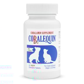 Nutramax Cobalequin B12 Supplement Cats and Small Dogs, 45 Chewable Tablets-product-tile