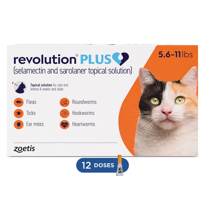 Revolution Plus for Cats 5.6-11 lbs 12 pk Orange product detail number 1.0