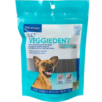C.E.T. VeggieDent FR3SH Tartar Control Chews for Dogs X-Small 30 ct-product-tile