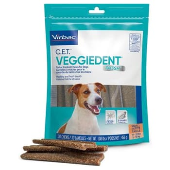 C.E.T. VeggieDent FR3SH Tartar Control Chews for Dogs Small 30 ct-product-tile