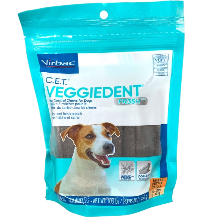 C.E.T. VeggieDent FR3SH Tartar Control Chews for Dogs Small 30 ct product detail number 1.0