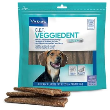 C.E.T. VeggieDent FR3SH Tartar Control Chews for Dogs Medium 30 ct-product-tile
