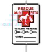 Rescue Our Pets Sign Lawn Sign