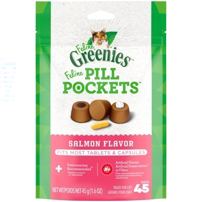 Greenies Pill Pockets for Cats Salmon Flavor 45 Treats product detail number 1.0