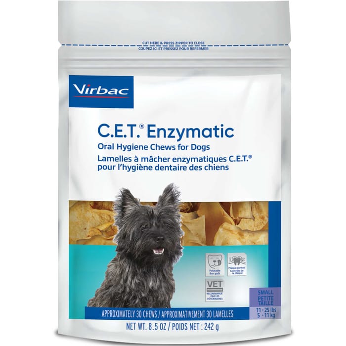 C.E.T. Enzymatic Oral Hygiene Chews for Dogs Small 30 ct product detail number 1.0