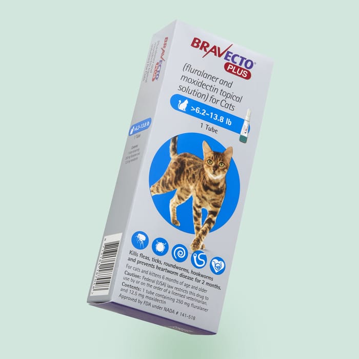 Bravecto Plus 6.2-13.8 lbs 3 pk product detail number 1.0