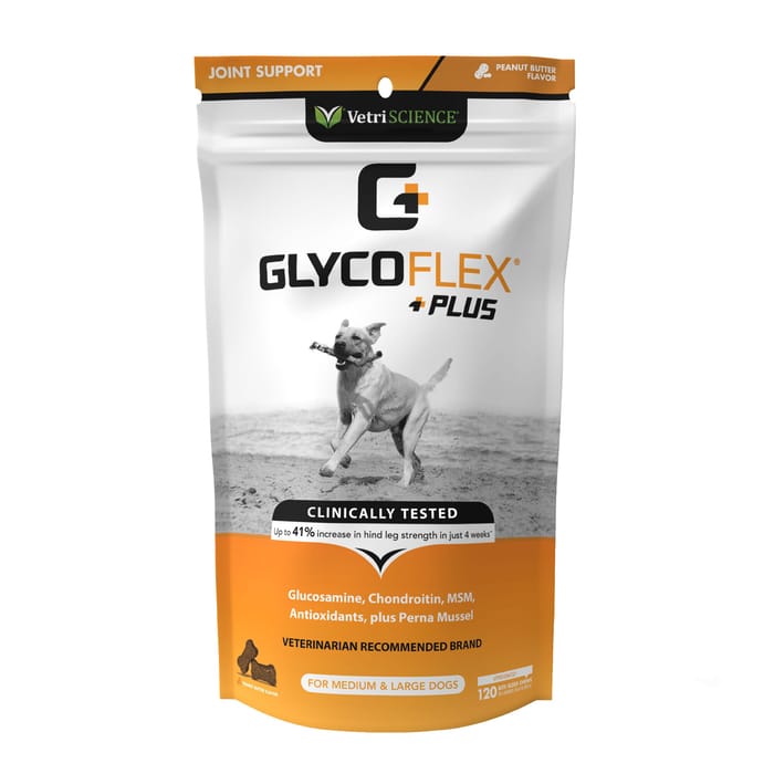 VetriScience GlycoFlex Plus Joint Supplement Soft Chews for Medium & Large Dogs - Peanut Butter Flavor - 120 ct product detail number 1.0