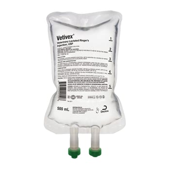 Vetivex Veterinary DEHP Free Lactated Ringers Electrolyte Injection 500 ml-product-tile