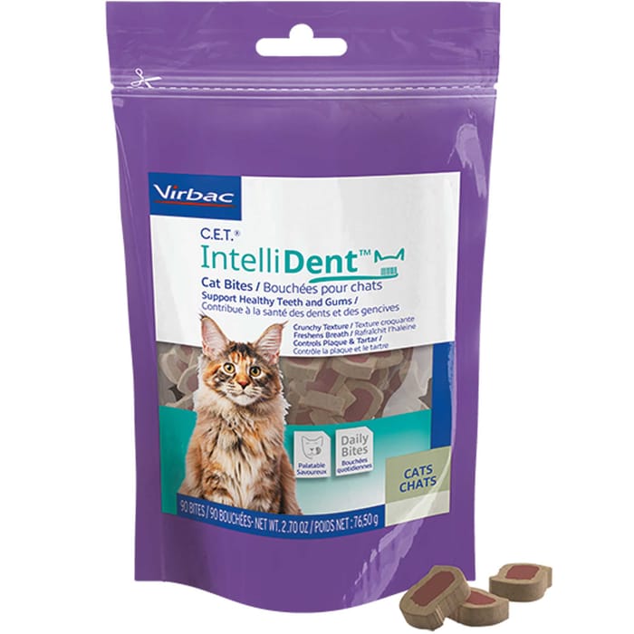 C.E.T. IntelliDent Cat Bites 90 ct product detail number 1.0