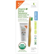 Pure and Natural Pet Organic Dental Solutions Canine Dental Kit Small Brush