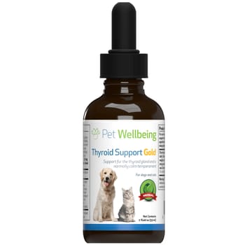 Pet Wellbeing Thyroid Support Gold for Cats 2oz-product-tile
