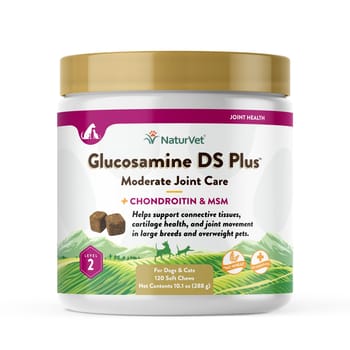 NaturVet Glucosamine DS Plus Level 2 Moderate Joint Care Supplement Soft Chews for Dogs and Cats - Soft Chews 120 ct-product-tile