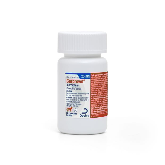 Carprovet Chewable 25mg Tablets 60ct product detail number 1.0