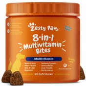 Zesty Paws 8-in-1 Multivitamin Bites Soft Chew Supplement for Dogs