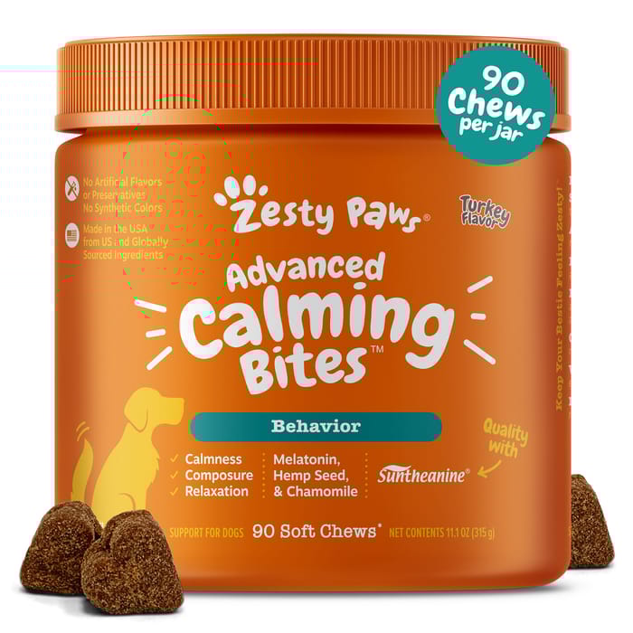 Zesty Paws Advanced Calming Bites for Dogs Turkey - 90ct product detail number 1.0