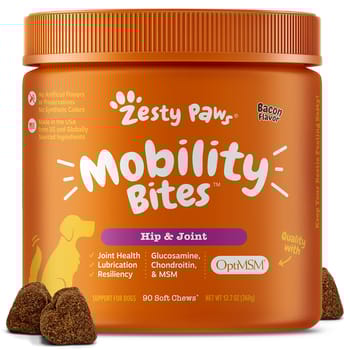 Zesty Paws Hip & Joint Bites for Dogs Bacon - 90ct-product-tile