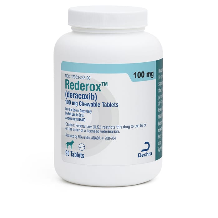Rederox (deracoxib) Chewable Tablets 100mg, 90ct product detail number 1.0