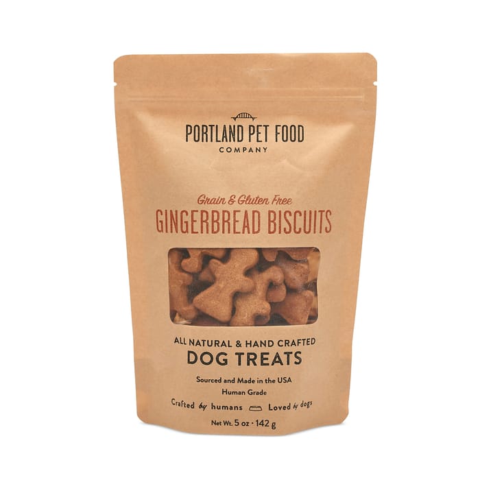 Portland Pet Food Company Grain & Gluten Free Gingerbread Dog Biscuits 5oz product detail number 1.0
