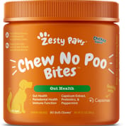 Zesty Paws Chew No Poo Bites for Dogs