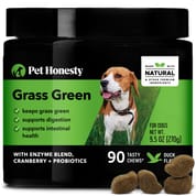 Pet Honesty Grass Green Duck Flavored Soft Chews Grass Burn & Lawn Protection Supplement