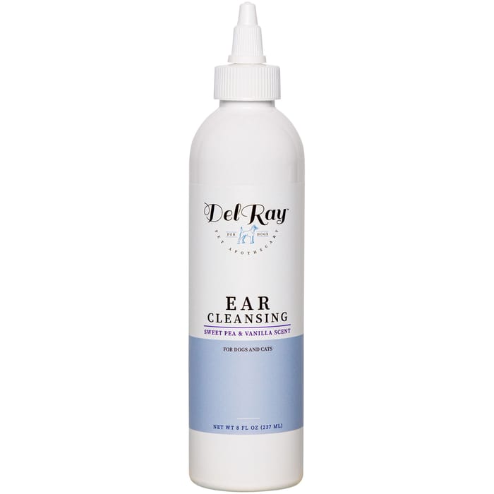 DelRay Ear Cleansing & Drying Solution with Aloe Vera (Sweet Pea & Vanilla) 8oz product detail number 1.0