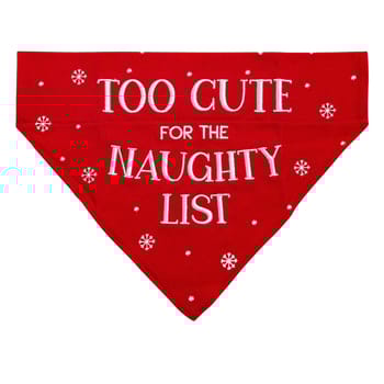 Pearhead "Too Cute For the Naughty List" Dog Bandana-product-tile