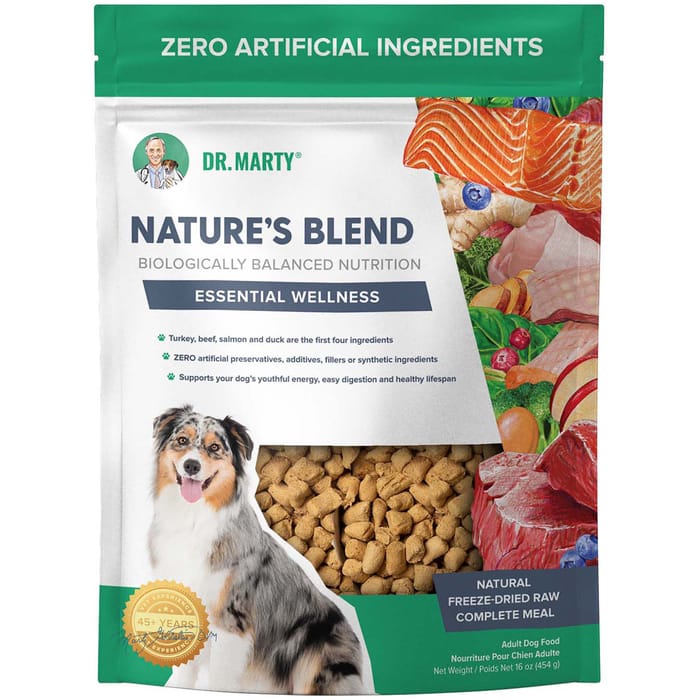 Dr. Marty Nature's Blend Essential Wellness Premium Freeze-Dried Raw Dog Food 16 oz Bag product detail number 1.0