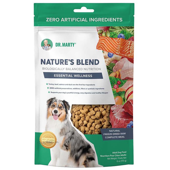 Dr. Marty Nature's Blend Essential Wellness Premium Freeze-Dried Raw Dog Food 6 oz Bag product detail number 1.0