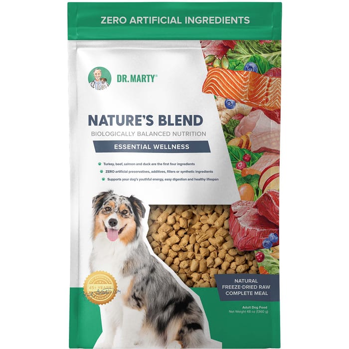 Dr. Marty Nature's Blend Essential Wellness Premium Freeze-Dried Raw Dog Food 48 oz Bag product detail number 1.0