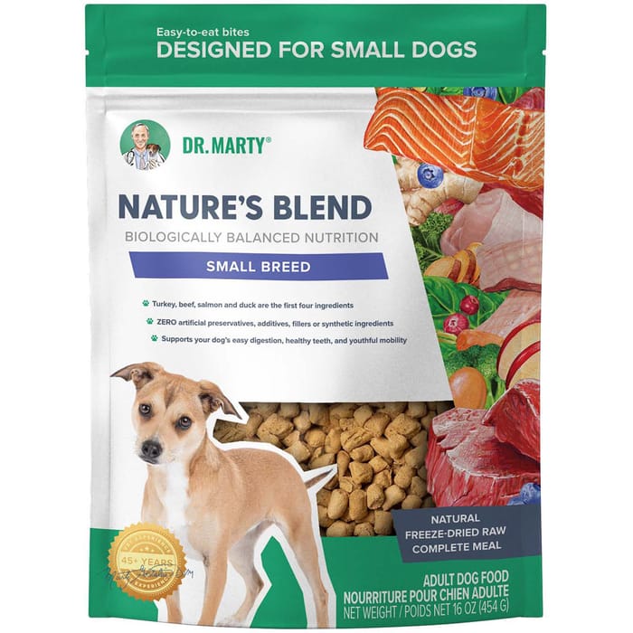 Dr. Marty Nature's Blend Small Breed Premium Freeze-Dried Raw Dog Food for Small Dogs 16 oz Bag product detail number 1.0