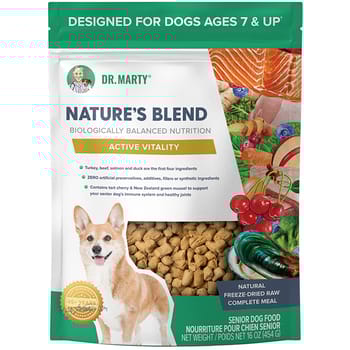 Dr. Marty Nature's Blend Active Vitality Premium Freeze-Dried Raw Senior Dog Food 16 oz Bag-product-tile
