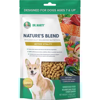 Dr. Marty Nature's Blend Active Vitality Premium Freeze-Dried Raw Senior Dog Food 6 oz Bag-product-tile