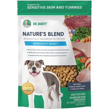 Dr. Marty Nature's Blend Sensitivity Select Premium Freeze-Dried Raw Dog Food For Dogs With Food Sensitivities 16 oz Bag-product-tile