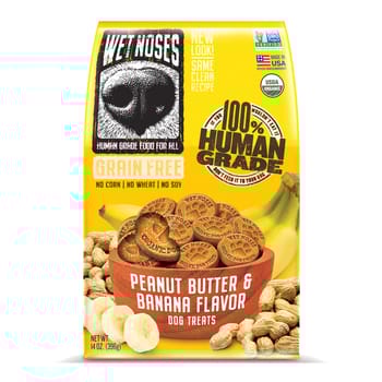 Wet Noses Peanut Butter & Banana Grain Free Original Crunchy Dog Treats-product-tile