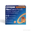 NexGard Plus - Flea, Tick, & Broad Spectrum Prevention Chewable Tablet for Dogs 4 to 8 lbs. (Orange Box) 3 Chews (3 Month Supply)