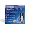 NexGard Plus - Flea, Tick, & Broad Spectrum Prevention Chewable Tablet for Dogs 33.1 to 66 lbs. (Purple Box) 3 Chews (3 Month Supply)