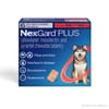 NexGard Plus - Flea, Tick, & Broad Spectrum Prevention Chewable Tablet for Dogs 66.1 to 132 lbs. (Red Box) 6 Chews (6 Month Supply)
