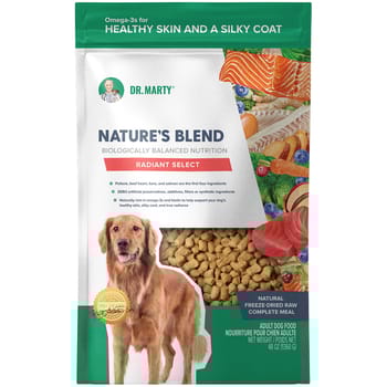 Dr. Marty Nature's Blend Radiant Select Premium Freeze-Dried Raw Dog Food for Skin & Coat Support 48 oz Bag-product-tile