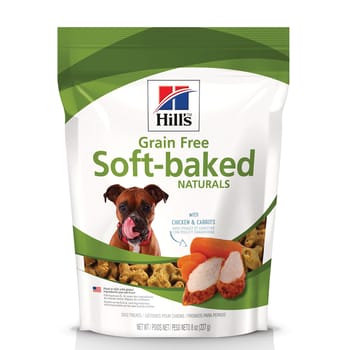 Hill's Grain Free Soft-Baked Naturals with Chicken & Carrots Dog Treats -  8 oz Bag-product-tile