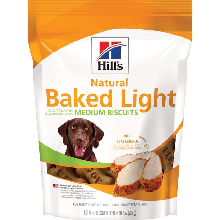Hill's Natural Baked Light Biscuits with Real Chicken Medium Dog Treats -  8 oz Bag product detail number 1.0