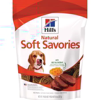 Hill's Natural Soft Savories Beef & Cheddar Dog Treats -  8 oz Bag-product-tile