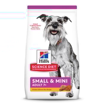 Hill's Science Diet Adult 7+ Small & Mini Chicken & Brown Rice Dry Dog Food - 15.5 lb Bag-product-tile