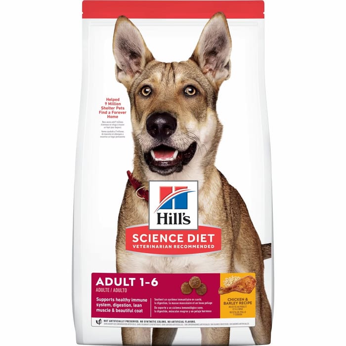 Hill's Science Diet Adult Chicken & Barley Dry Dog Food - 15 lb Bag product detail number 1.0