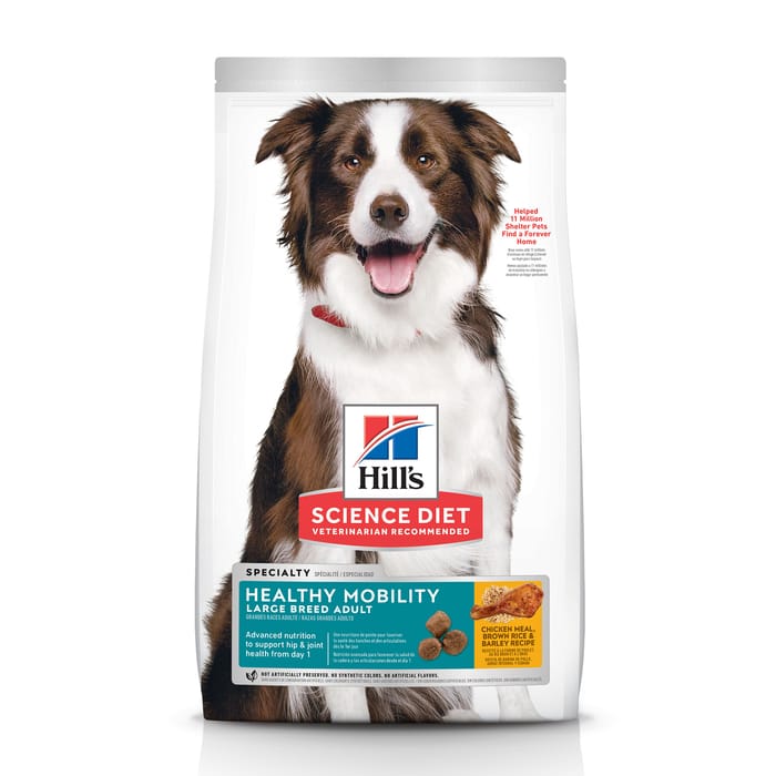 Hill's Science Diet Adult Healthy Mobility Large Breed Chicken Meal, Brown Rice & Barley Dry Dog Food  - 30 lb Bag product detail number 1.0