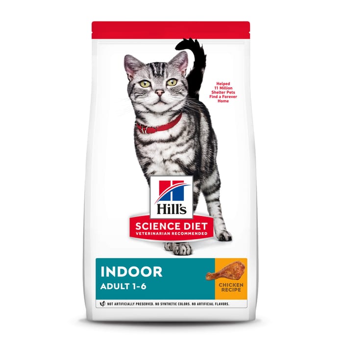 Hill's Science Diet Adult Indoor Chicken Recipe Dry Cat Food - 15.5 lb Bag product detail number 1.0