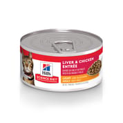 Hill's Science Diet Adult Light Liver & Chicken Entree Wet Cat Food