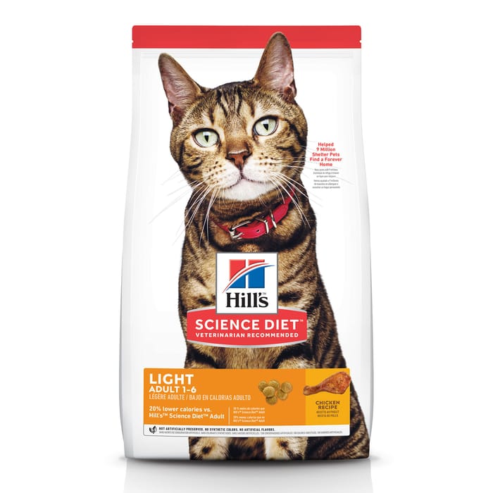 Hill's Science Diet Adult Light Chicken Recipe Dry Cat Food - 16 lb Bag product detail number 1.0
