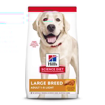 Hill's Science Diet Adult Light Large Breed Chicken Meal & Barley Dry Dog Food - 15 lb Bag-product-tile