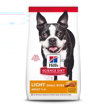 Hill's Science Diet Adult Light Small Bites with Chicken Meal & Barley Dry Dog Food - 15 lb Bag-product-tile
